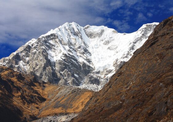 mountain view from langtang valley trek