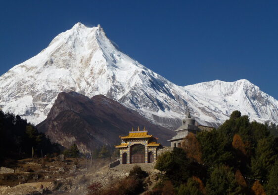 manaslu circuit view from manaslu circuit trek or tsum valley trek