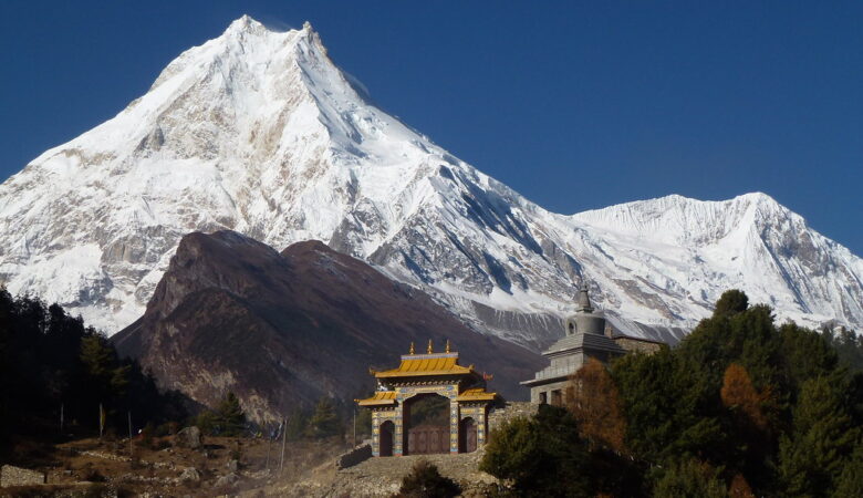 manaslu circuit view from manaslu circuit trek or tsum valley trek