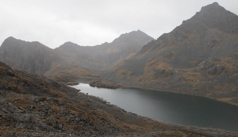 Jatapokhari and Panch Pokhari sacred lakes surrounded by Himalayan landscapes in Ramechhap, Nepal
